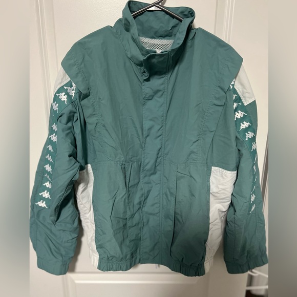 Kappa C2H4 Men's Turquoise Size Small Undecayable Track Jacket - Picture 2 of 2